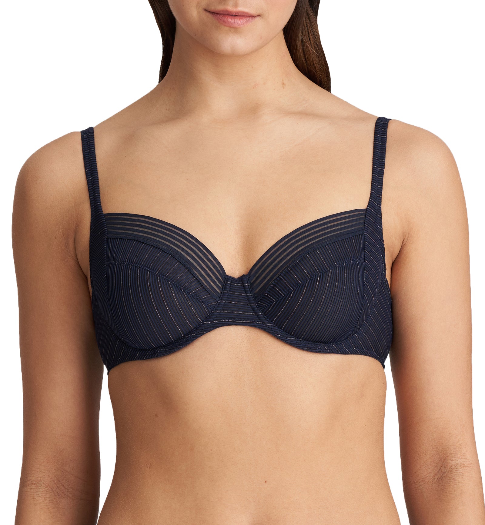 Marie Jo Tokuda Full Cup Underwire Bra (0122160),32B,Velvet Blue - Velvet Blue,32B