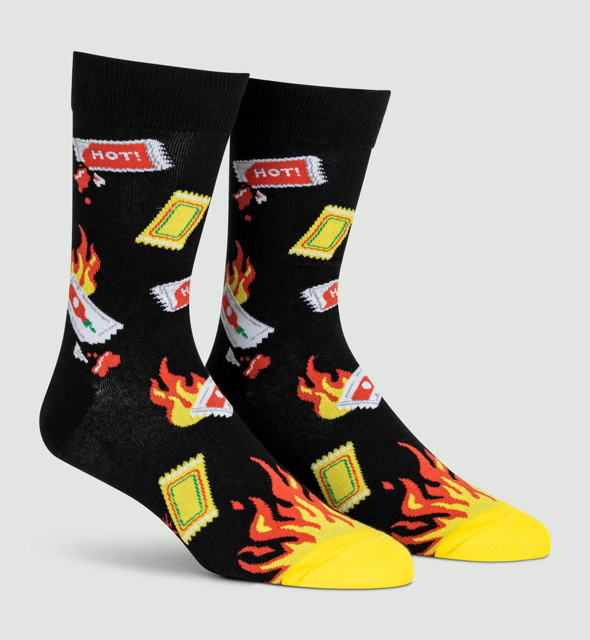 SOCK it to me Men's Crew Socks (MEF0622),Extra Hot - Extra Hot,One Size