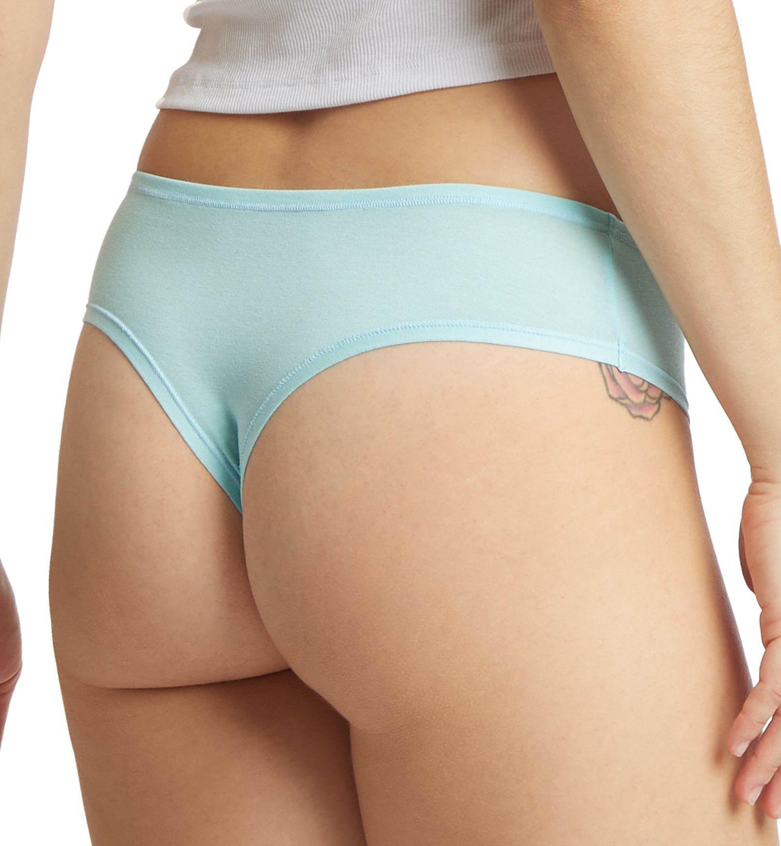 Hanky Panky Play Cotton Natural Rise Thong (721664),XS/S,Skydive - Skydive,XS/S