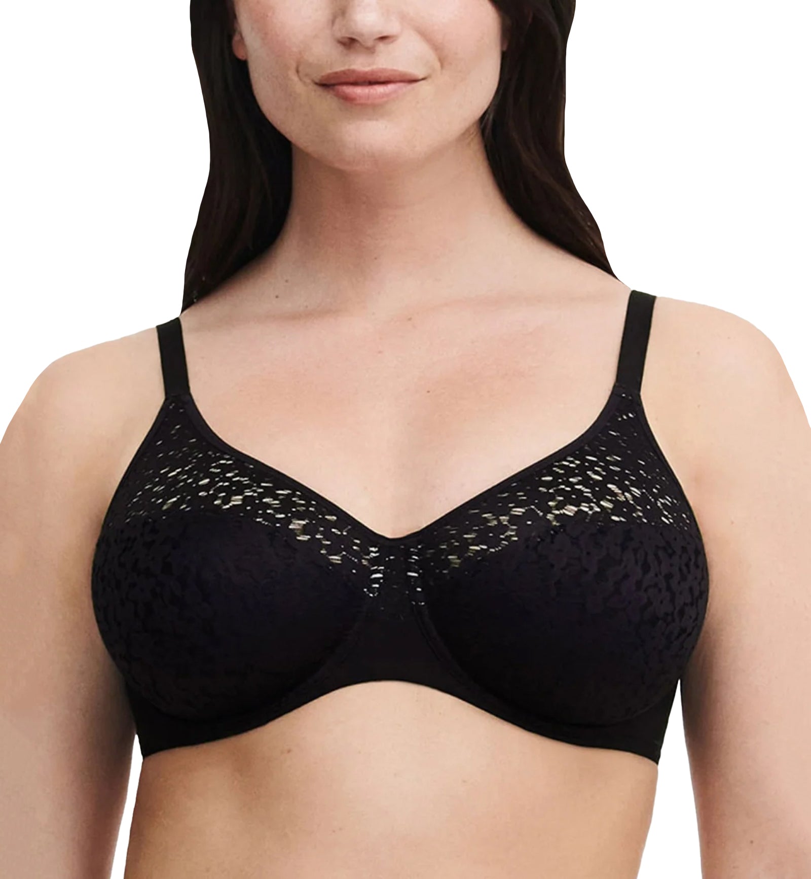 Chantelle Norah Comfort Underwire Bra (C13F10),30E,Black - Black,30E