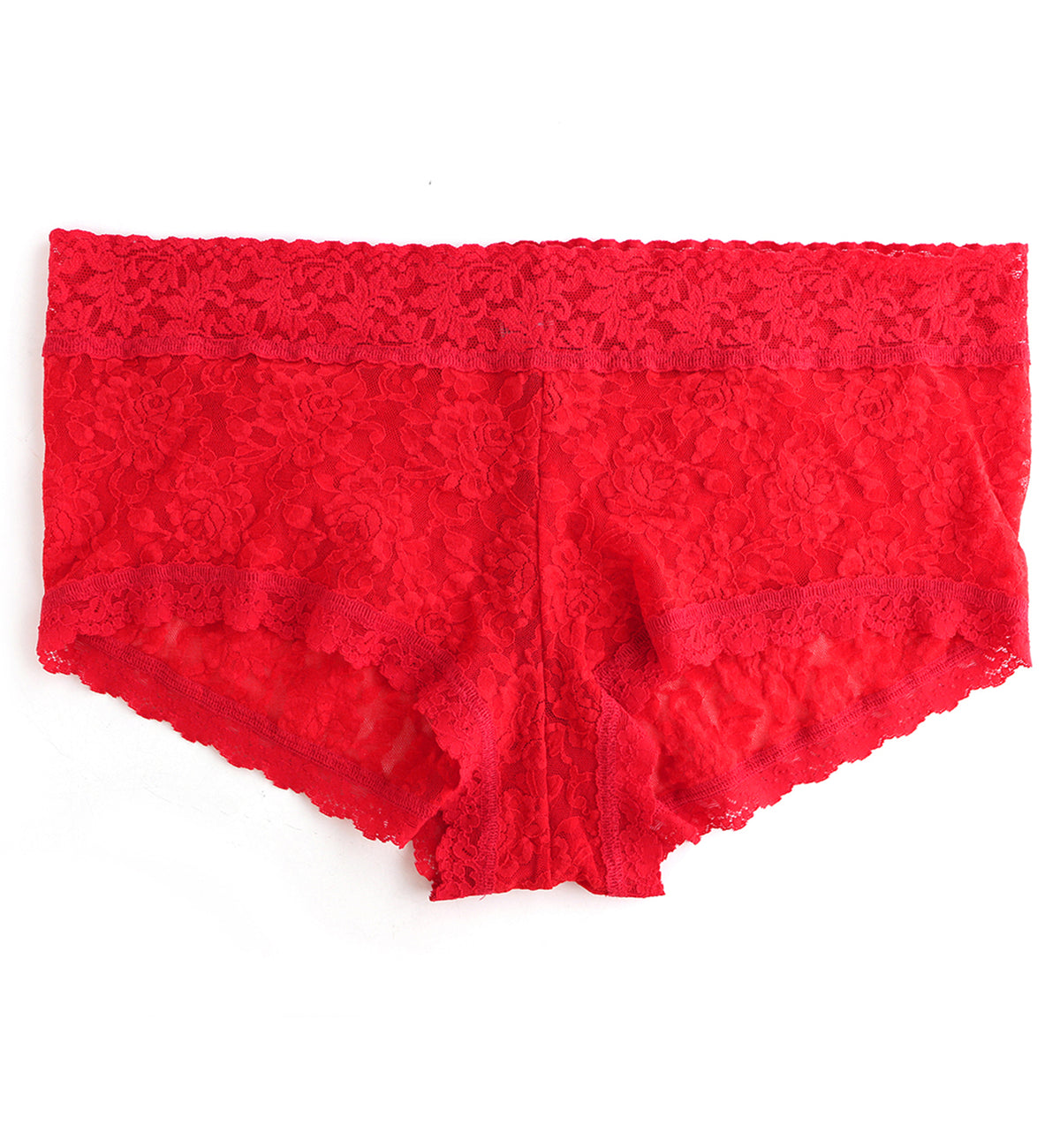 Hanky Panky Signature Lace Wideband Boyshort PLUS (481281X),1X,Red - Red,1X