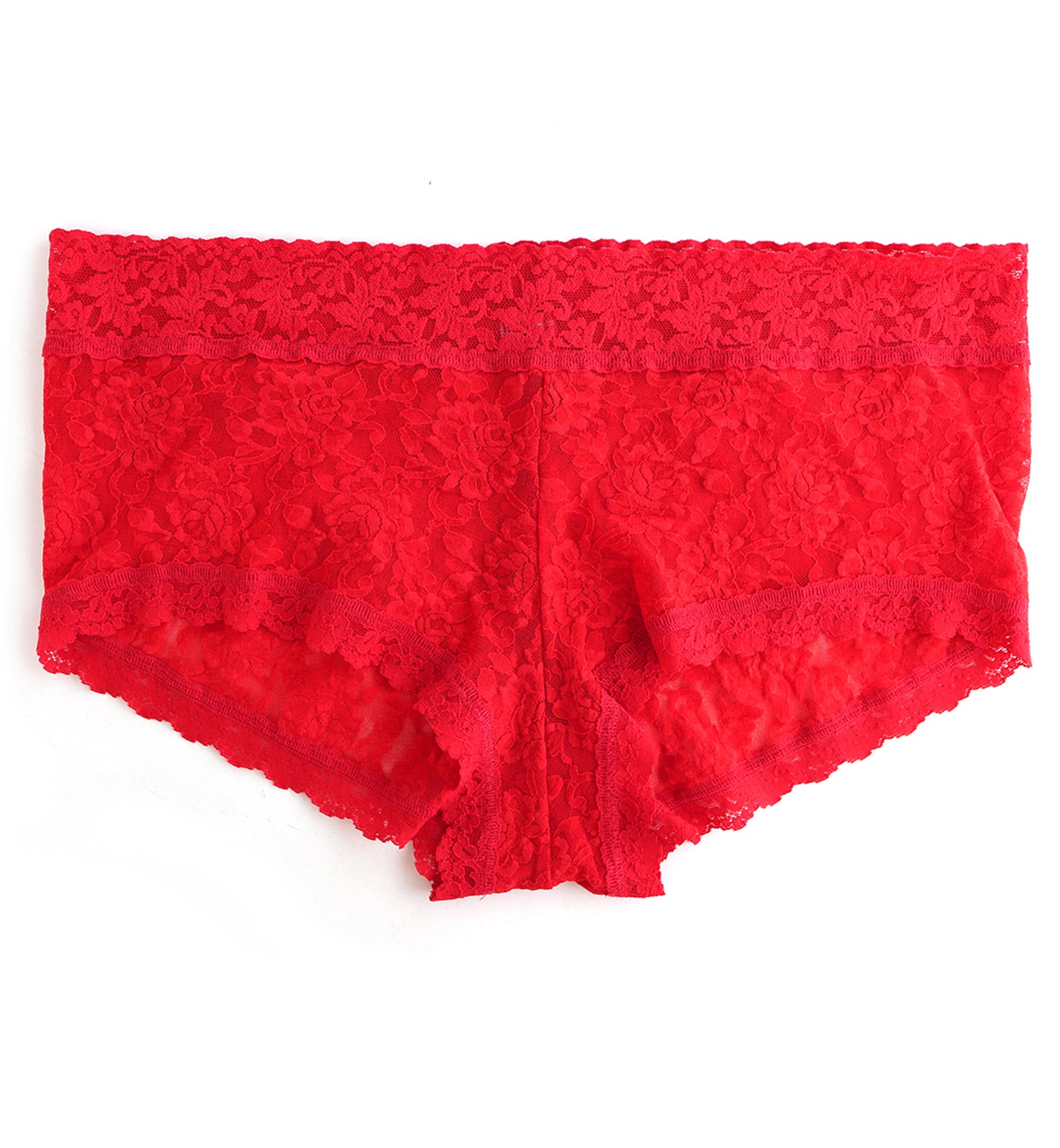 Hanky Panky Signature Lace Wideband Boyshort PLUS (481281X),1X,Red - Red,1X