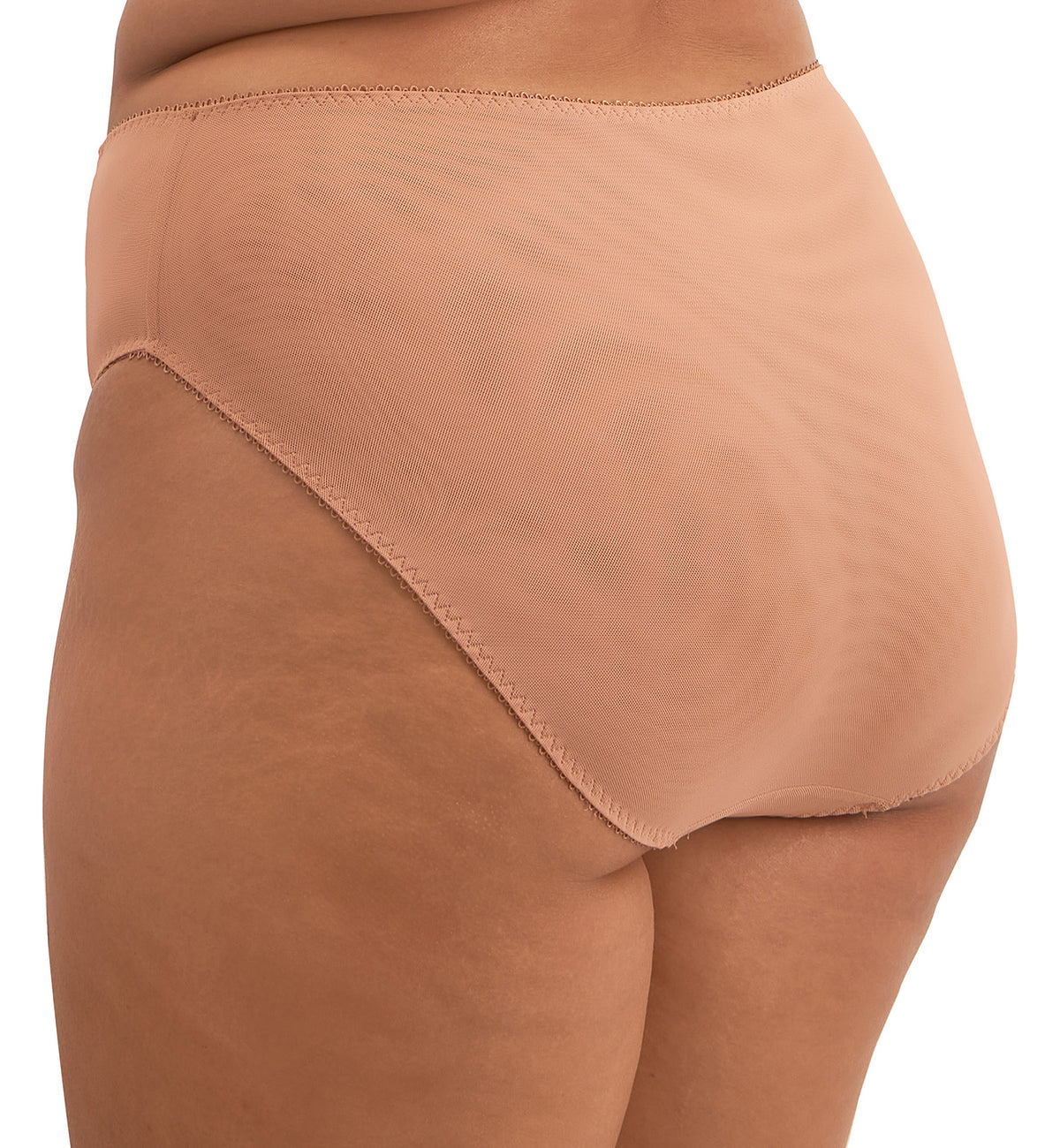 Elomi Zarla High Leg Brief Panty (302553),Medium,Cafe Au Lait - Cafe Au Lait,Medium