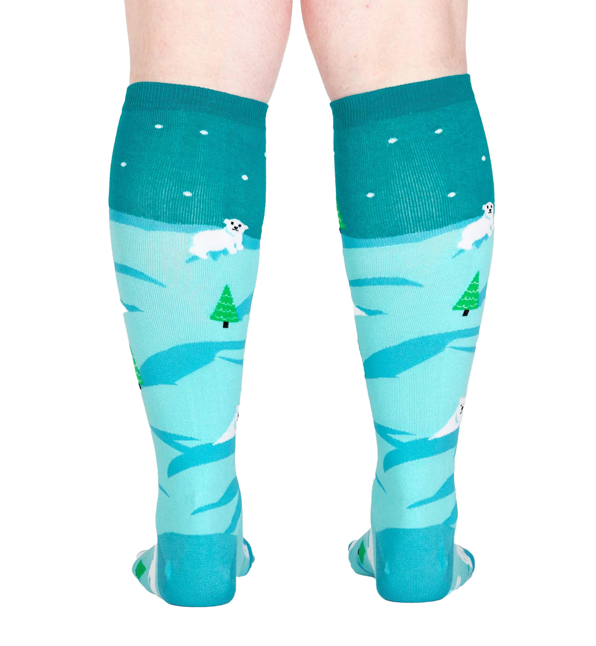 SOCK it to me Unisex Knee High Socks (f0451),Polar Bear Stare - Polar Bear Stare,One Size