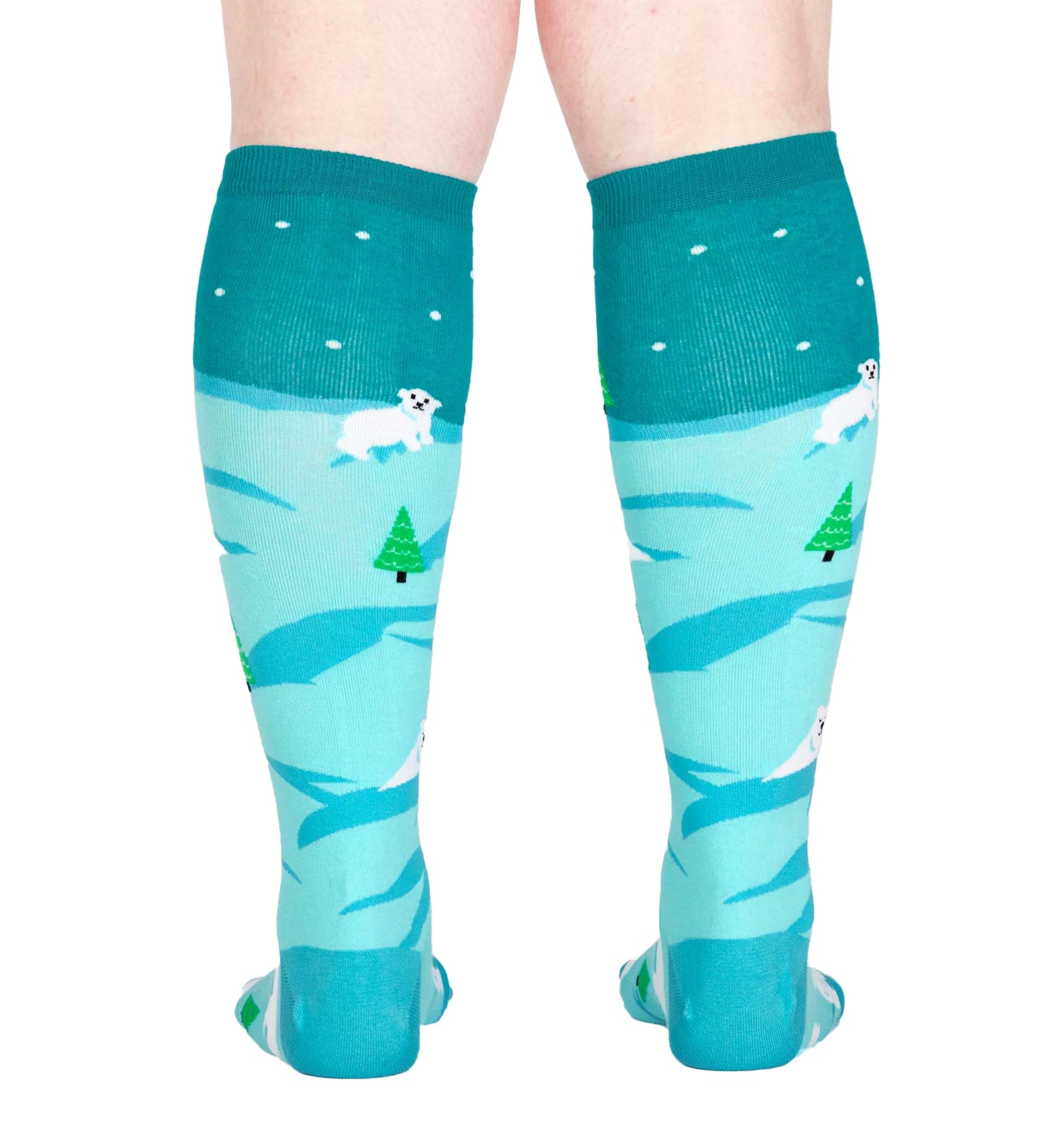 SOCK it to me Unisex Knee High Socks (f0451),Polar Bear Stare - Polar Bear Stare,One Size