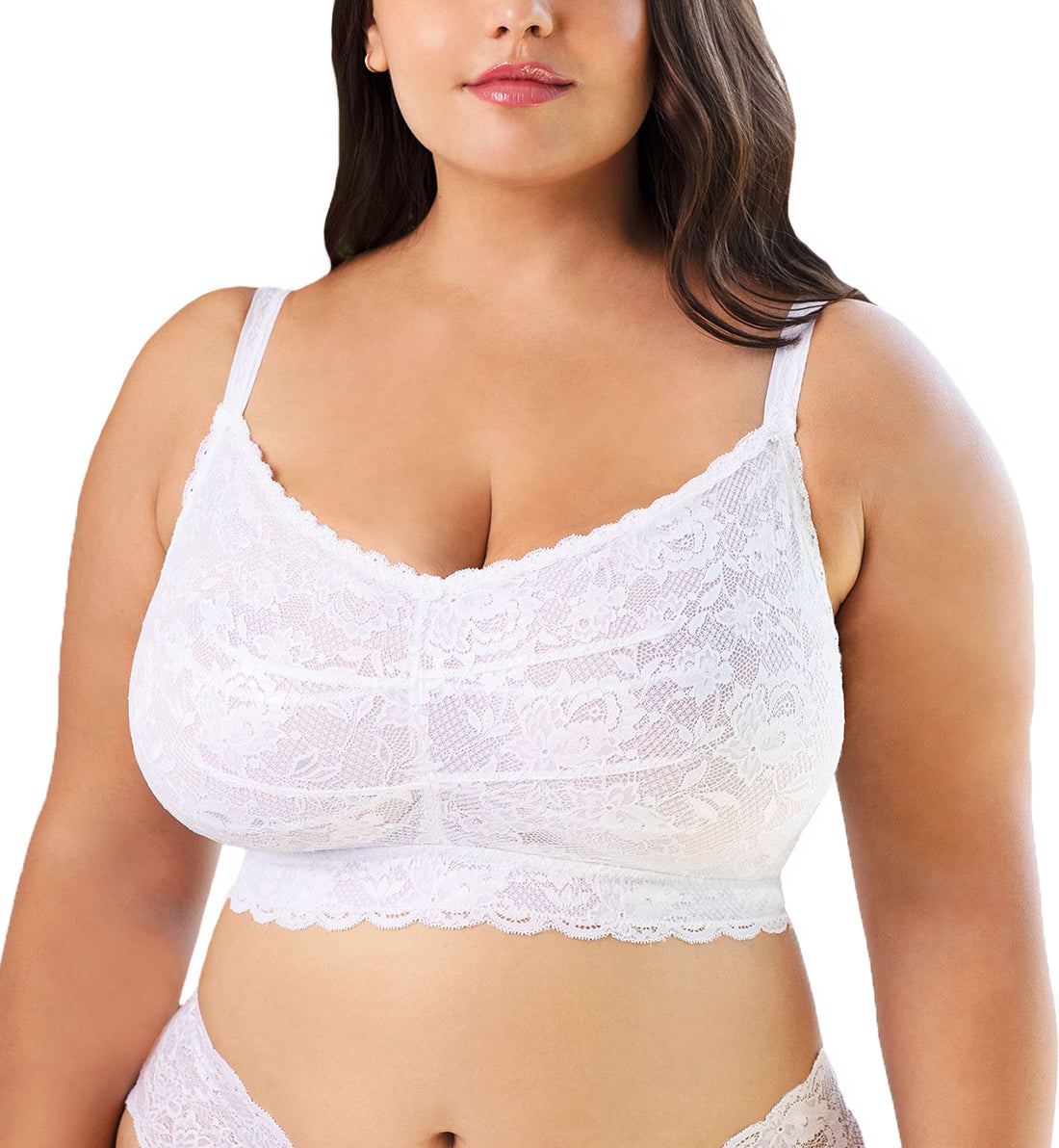 Cosabella NSN ULTRA CURVY Sweetie Bralette (NEVER1321),XS,White - White,XS