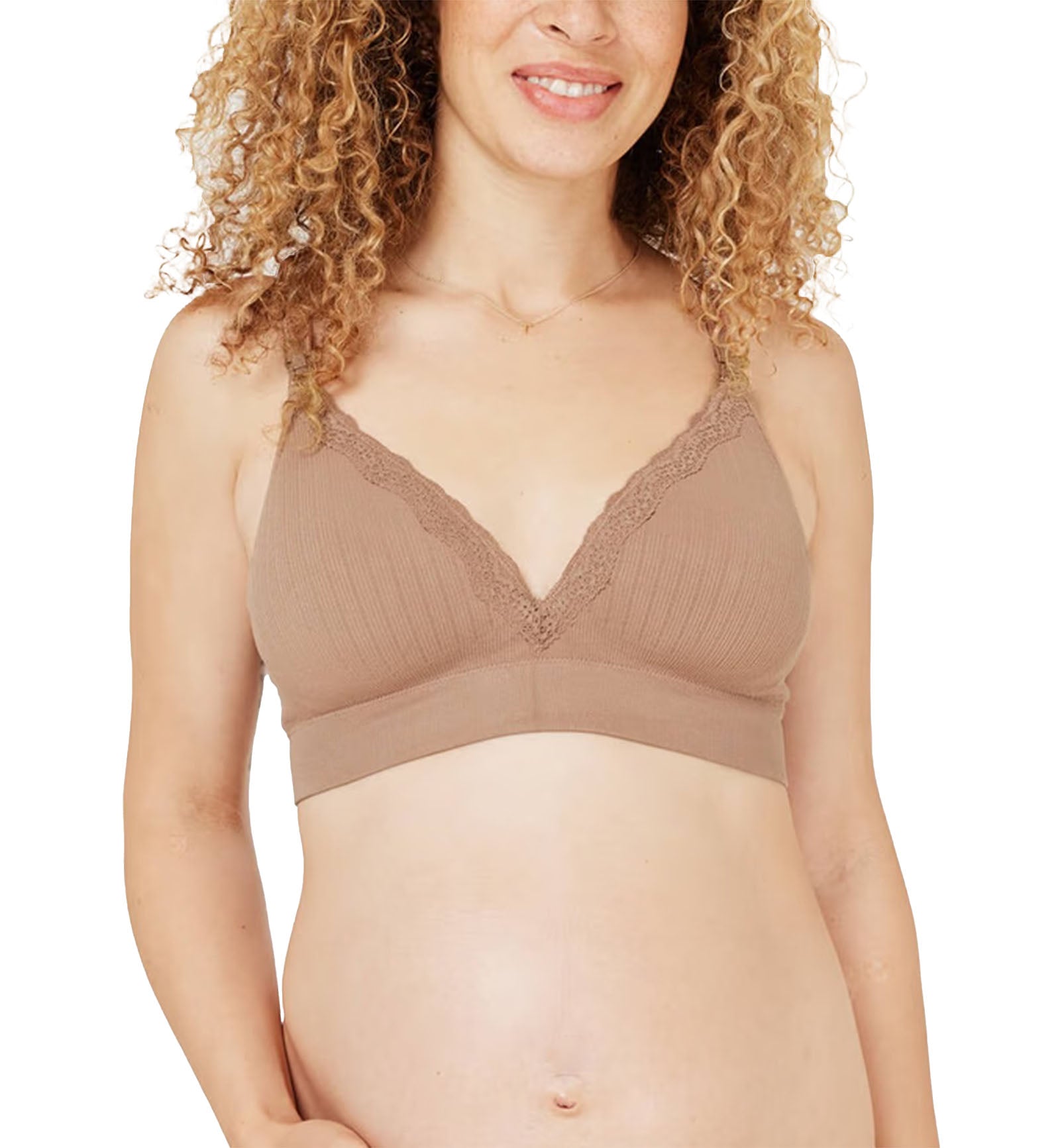 Cake Tutti Frutti Non-Wired Padded Nursing Bra (29-1053),Small,Mocha - Mocha,Small E thru FF