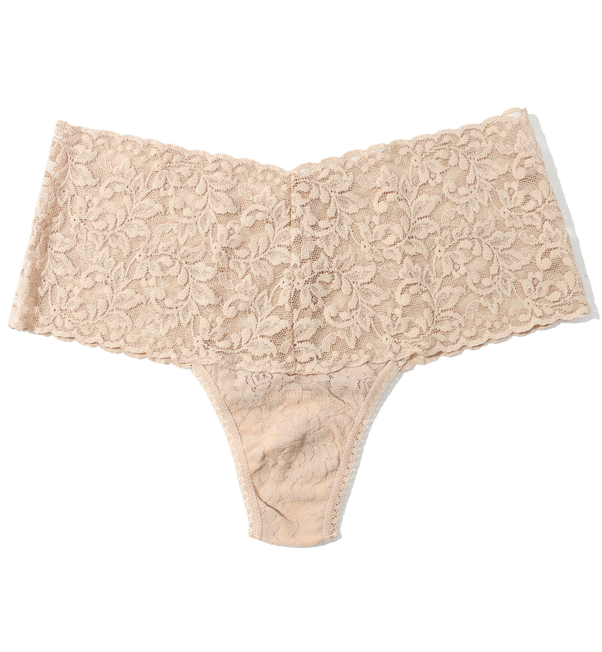 Hanky Panky Plus Size Retro Lace Thong (9K1926X),Chai - Chai,Plus Size