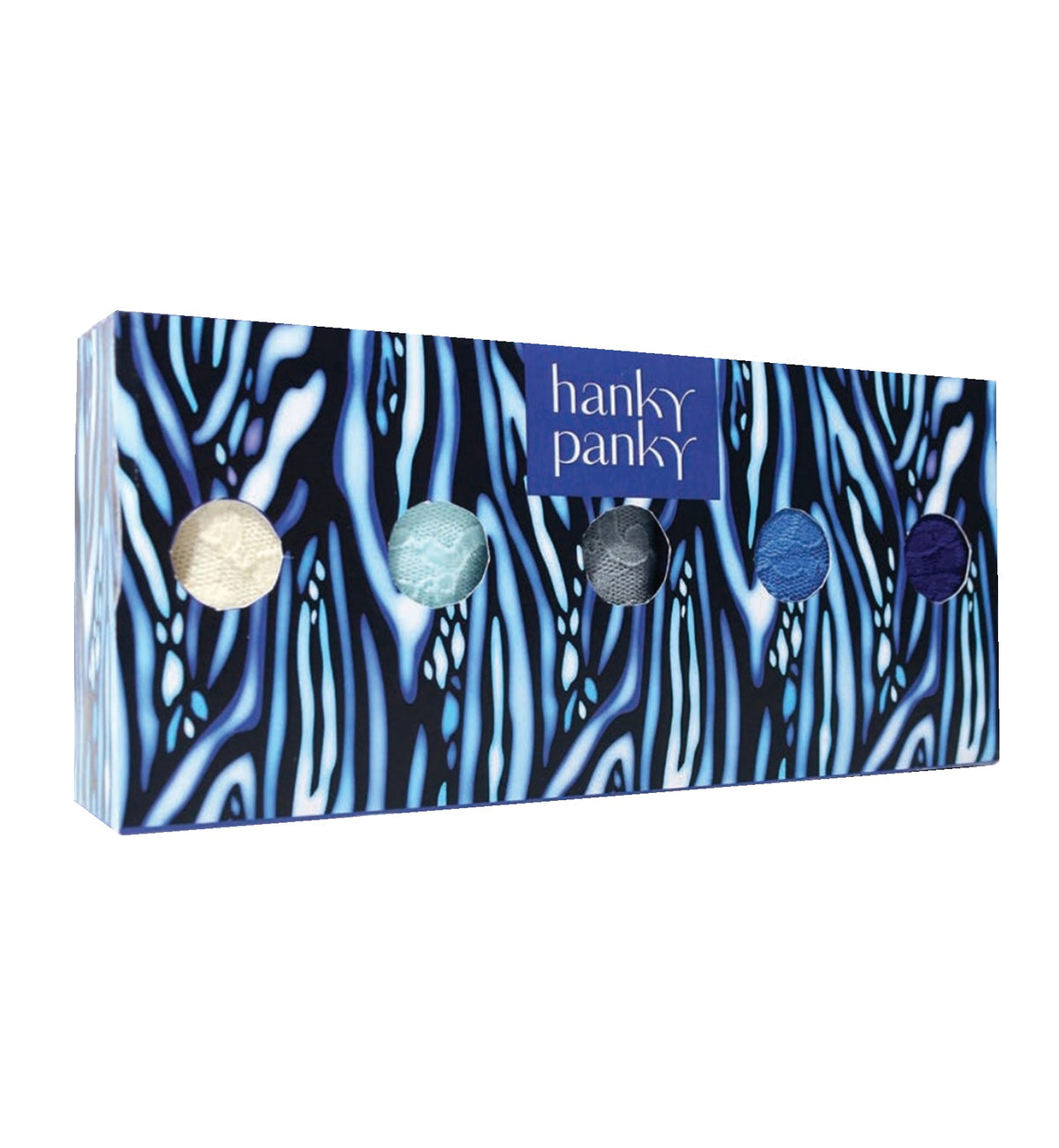 Hanky Panky 5-PACK Signature Lace Original Rise Thong (48115PK),Sea You - Ivory/ Celeste/ Grey Mist/ Sea Blue/ Oxford Blue,One Size