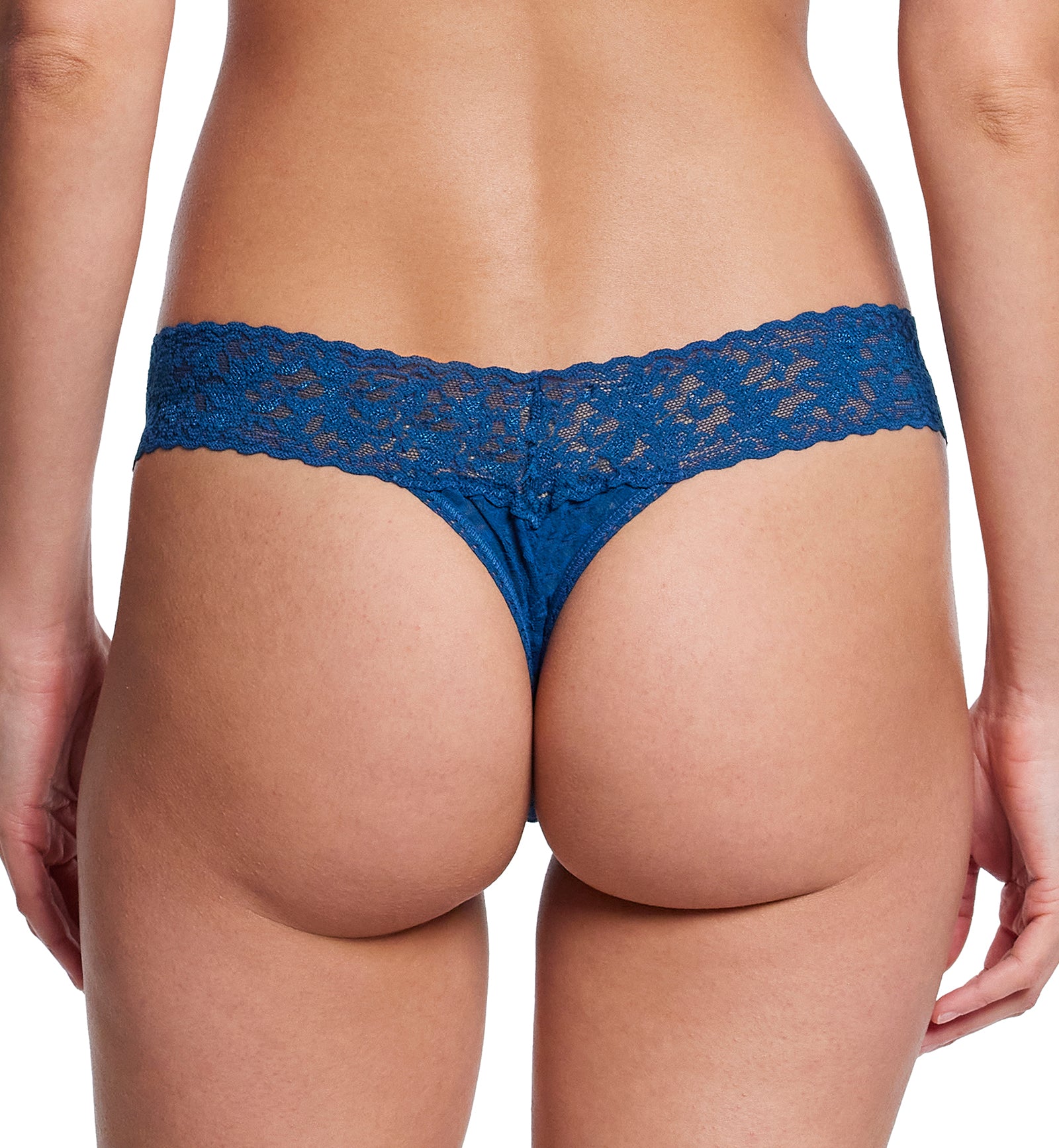 Hanky Panky Signature Lace Low Rise Thong (4911P),Riviera - Riviera,One Size