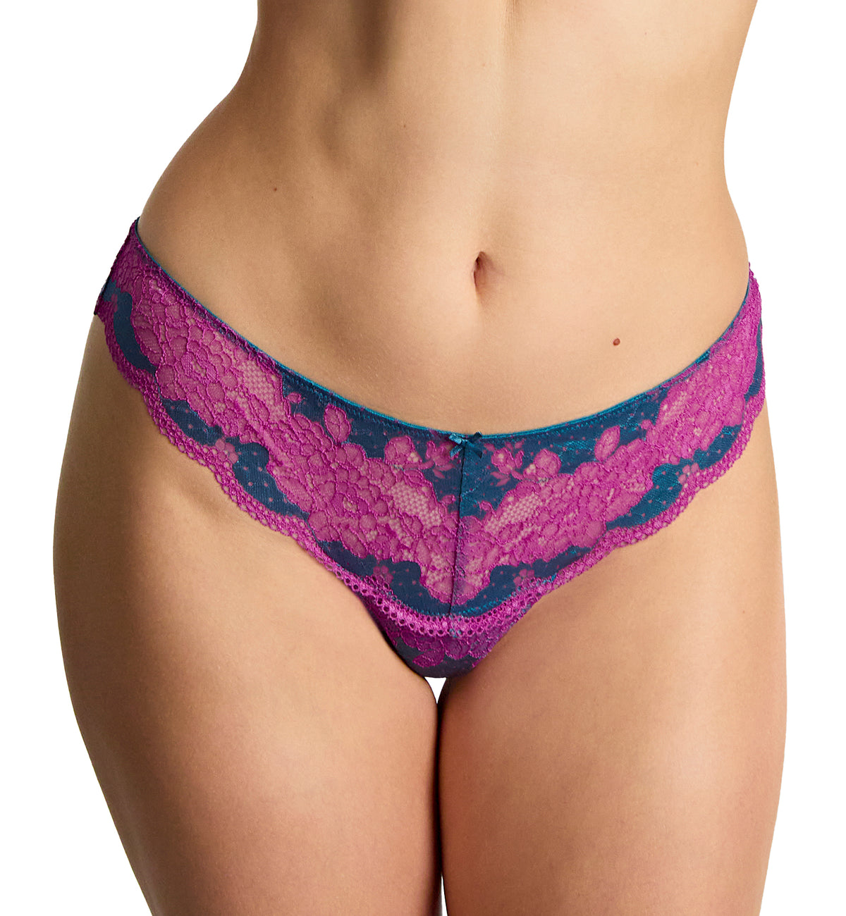 Panache Clara Thong (7259),XS,Teal/Magenta - Teal/Magenta,XS