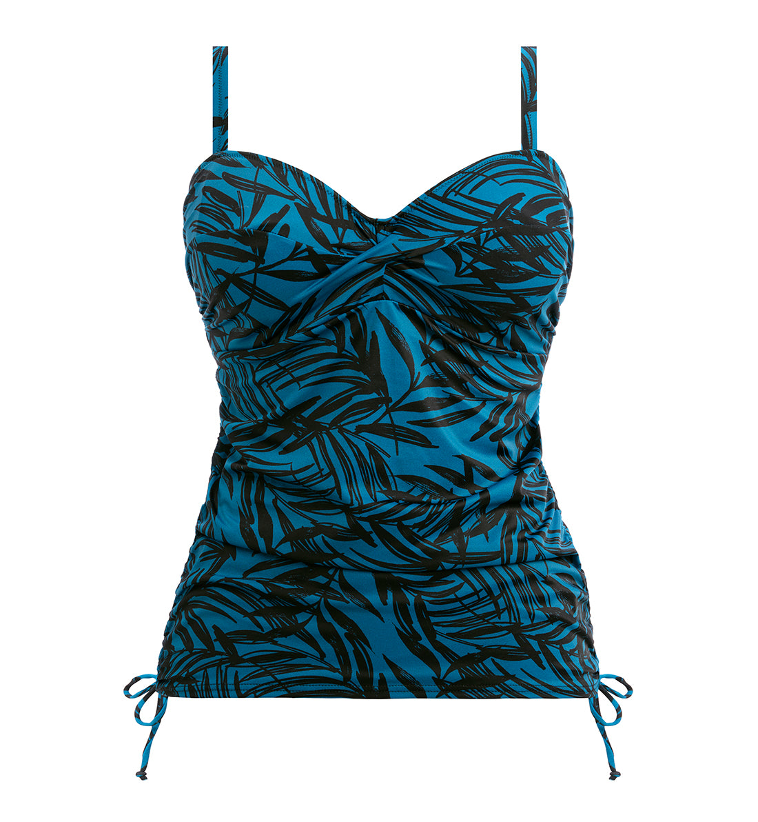 Fantasie Palmetto Bay Twist Front Underwire Adjustable Side Tankini (502054),32E,Zen Blue - Zen Blue,32E