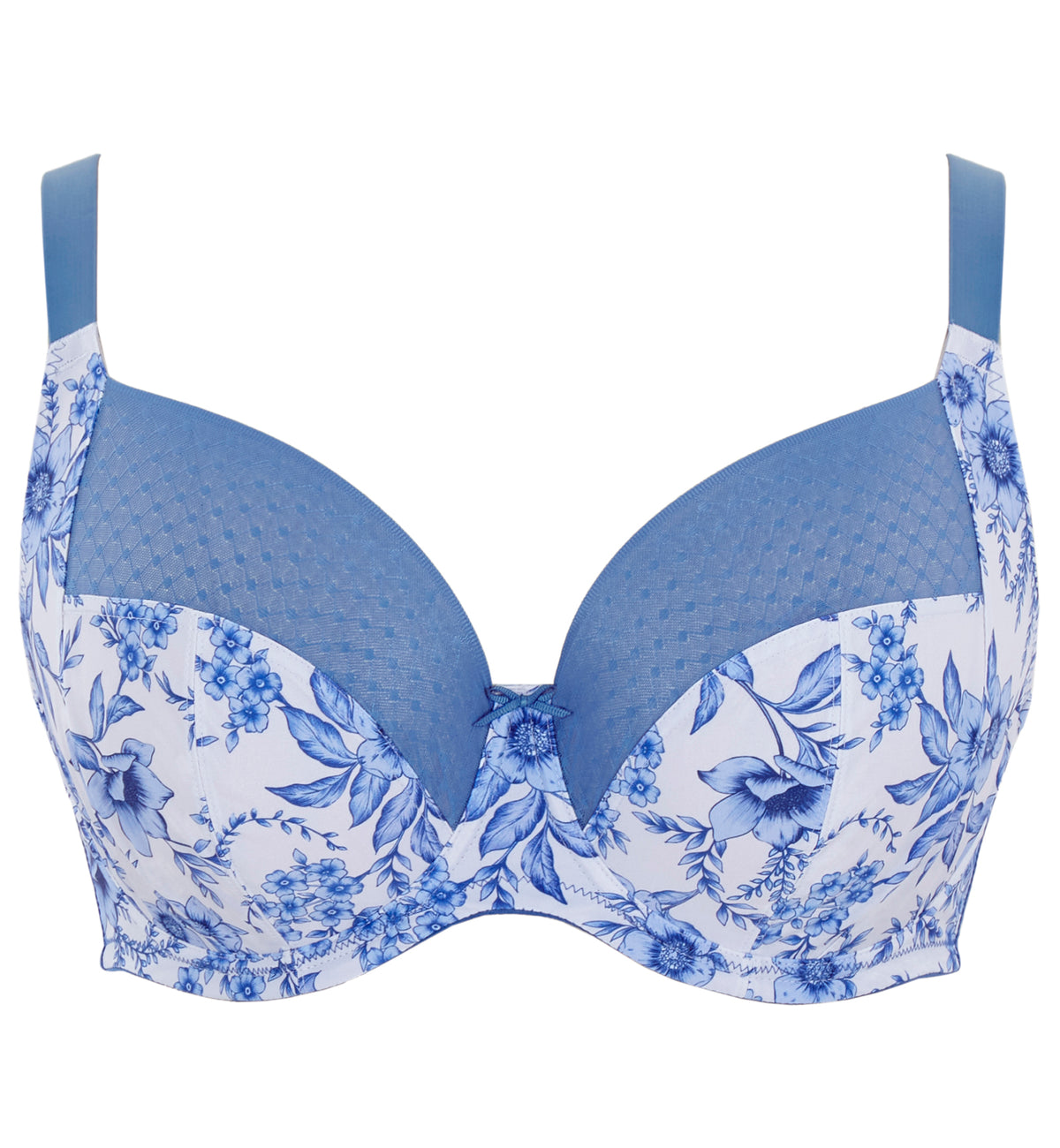 Sculptresse by Panache Bliss Full Cup Underwire Bra (10685),34F,Blue Floral - Blue Floral,34F