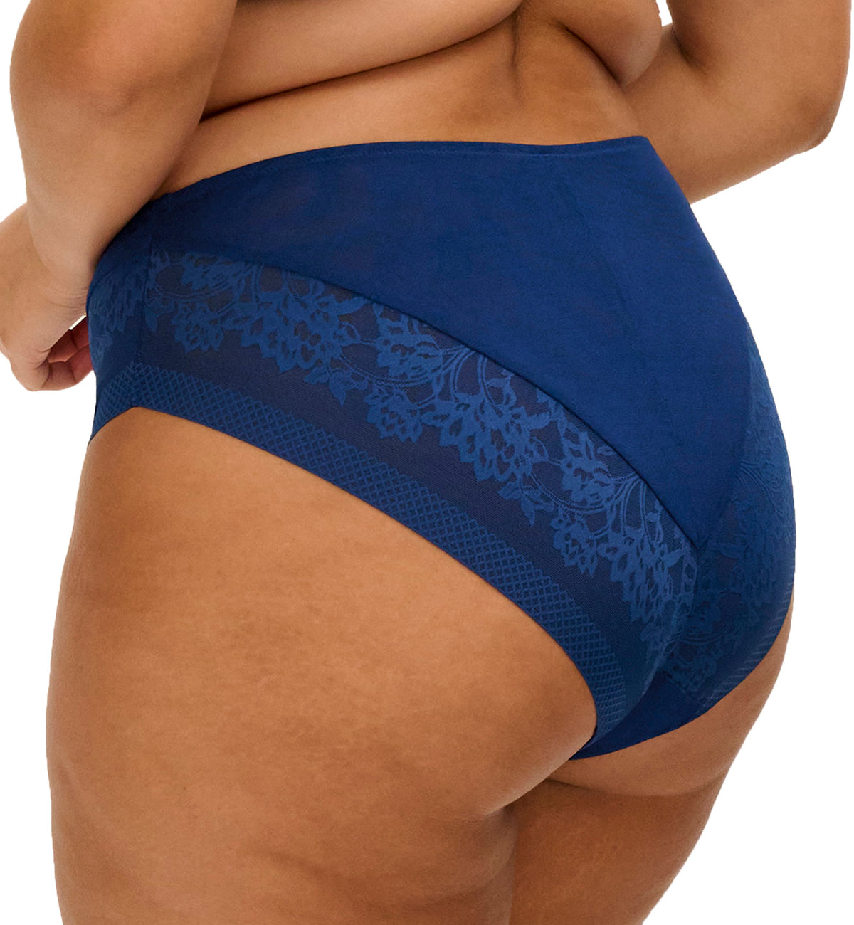 Elomi Nerina Matching High Leg Brief (302753),Small,French Navy - French Navy,Small