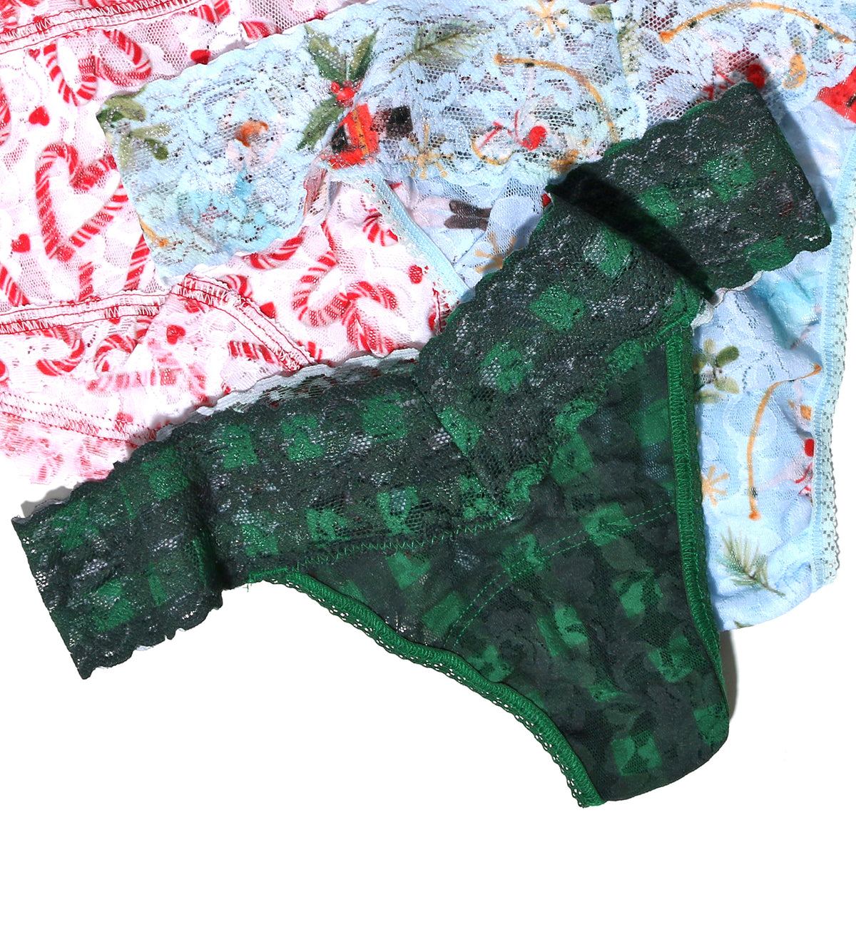 Hanky Panky Signature Lace Printed Low Rise Thong (PR4911P),Chess - Chess,One Size