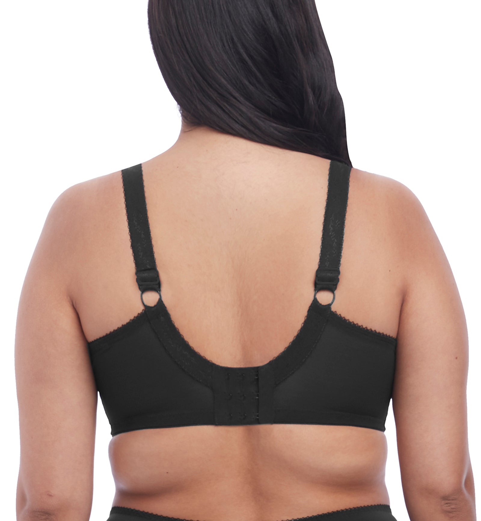 Elomi Meredith Stretch Lace Banded Underwire Bra (4440),36E,Black - Black,36E