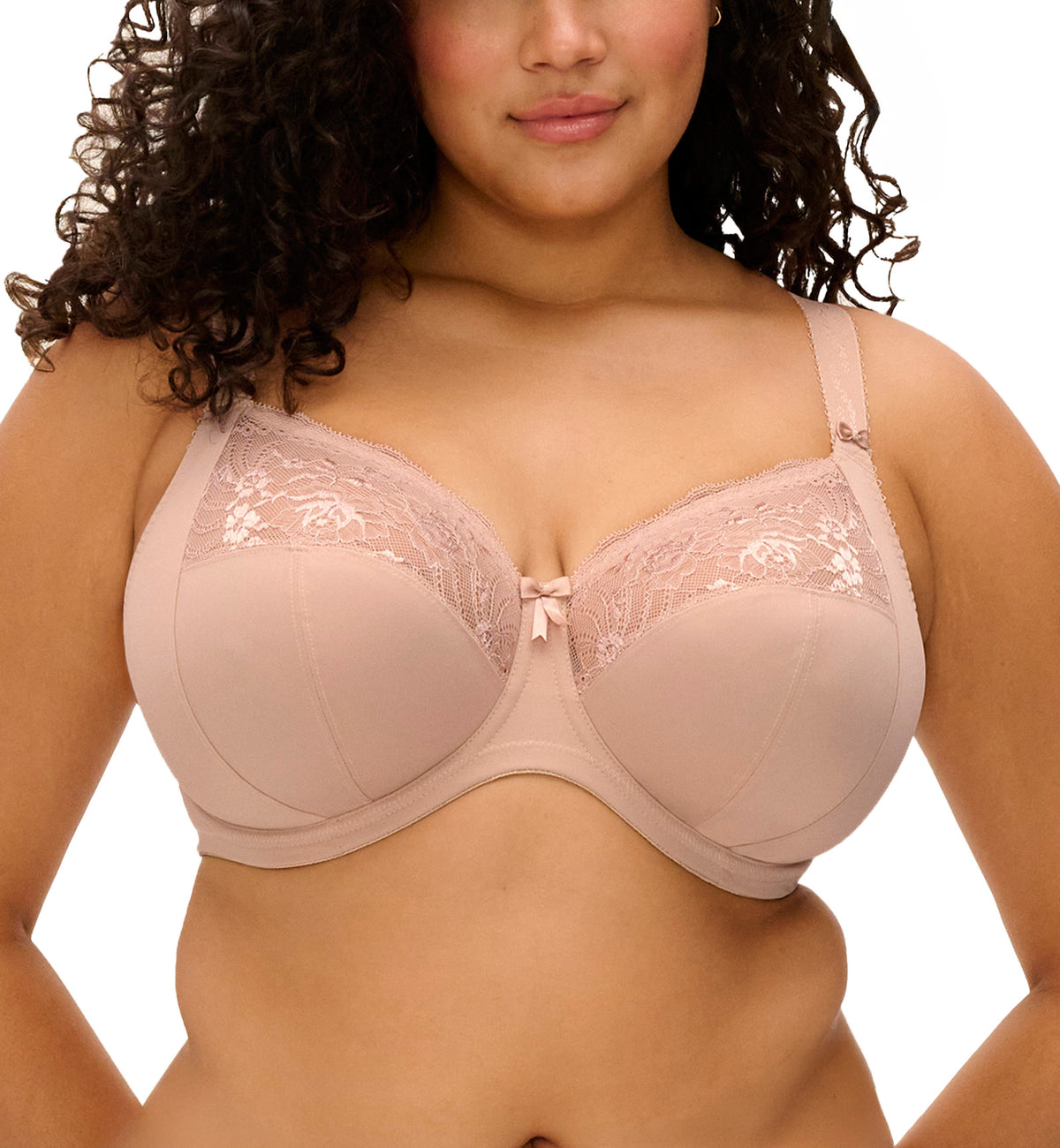 Elomi Morgan Stretch Lace Banded Underwire Bra (4111),32GG,Sahara - Sahara,32GG