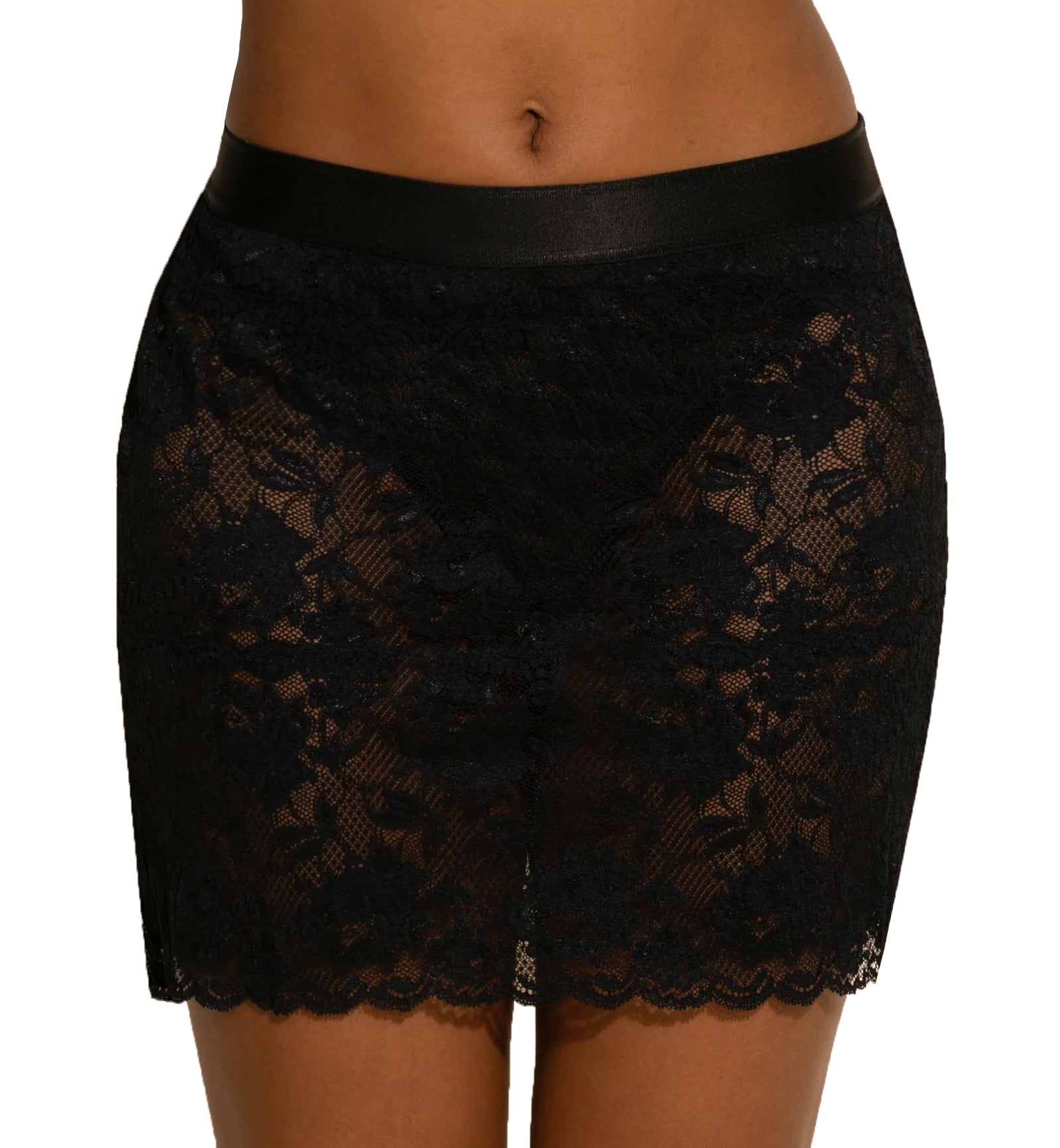 Cosabella NSN Skirted Thong (NEVER0331),Small,Black - Black,Small