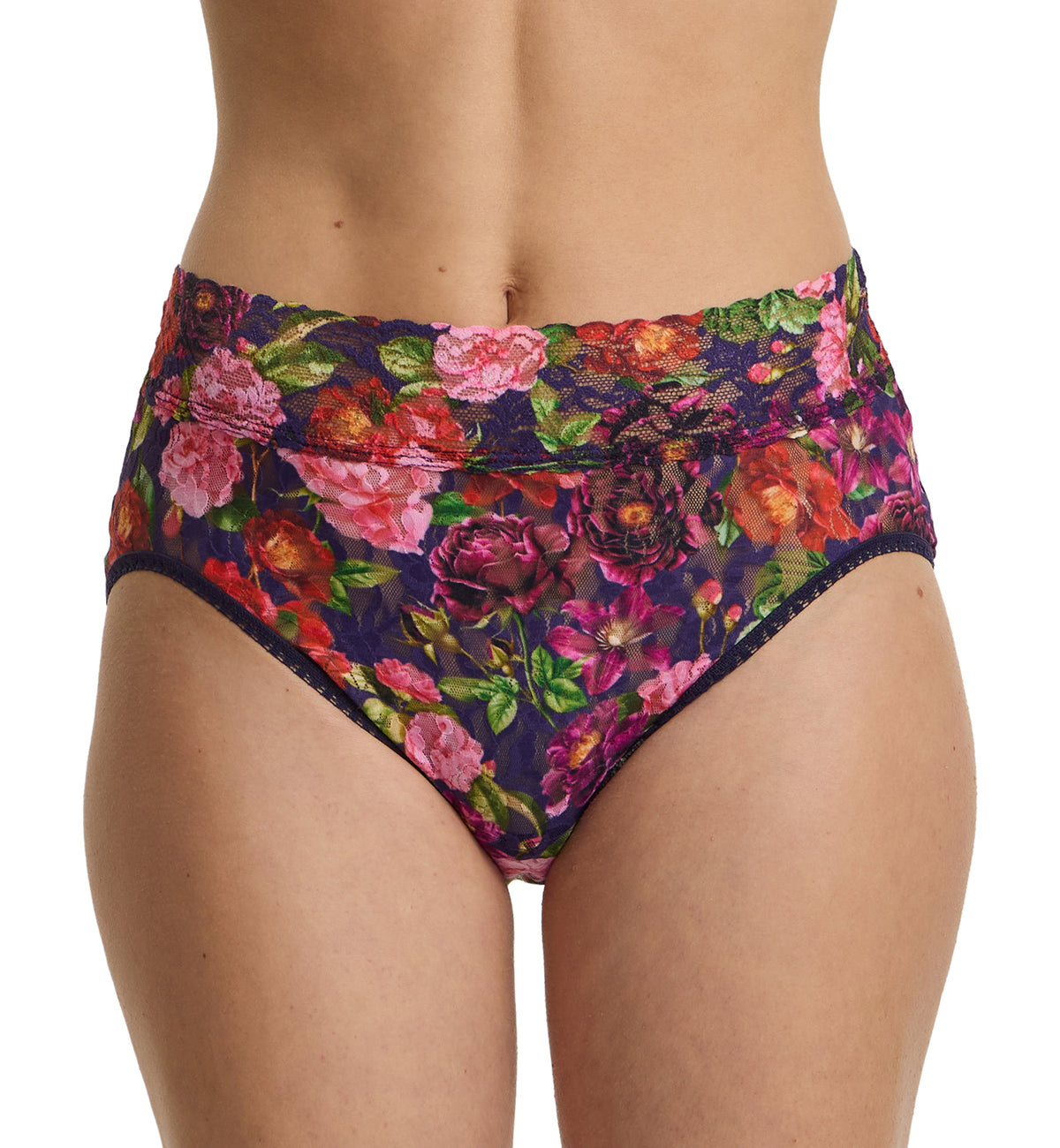 Hanky Panky Women's Printed Signature Lace French Brief Floral - Winters Tale, S Hanky Panky Women's Printed Signature Lace French Brief Floral - Winters Tale, S