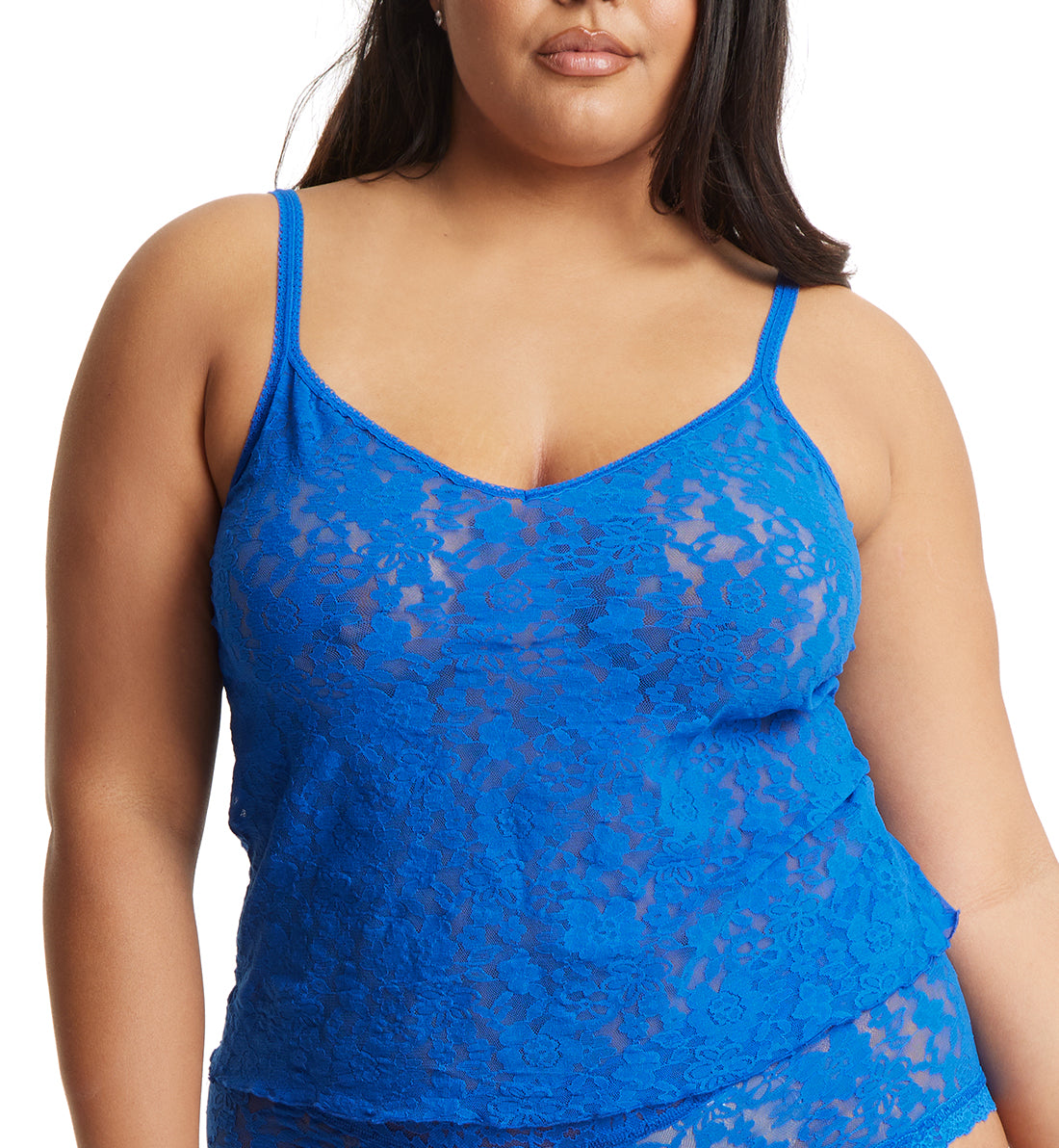 Hanky Panky Daily Lace Camisole PLUS (774731X),2X,Bold Blue - Bold Blue,2X
