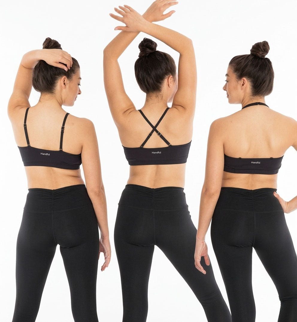 Handful Adjustable Bra (150),XS,Booya Black - Booya Black,XS