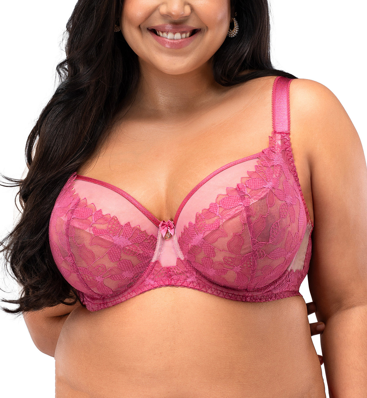 Nessa Lauren Underwire Soft Bra (N550),30J,Raspberry - Raspberry,30J