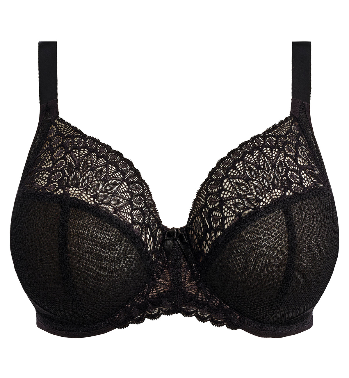 Elomi Tiernie Plunge Underwire Bra (303334),32GG,Black - Black,32GG