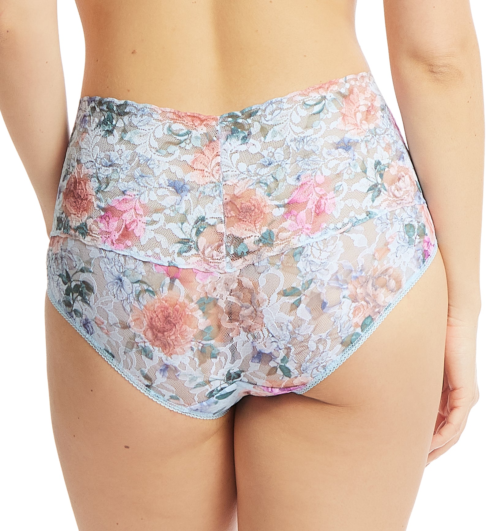 Hanky Panky Retro Lace Printed V-kini (PR9K2124),Small,Tea for Two - Tea for Two,Small