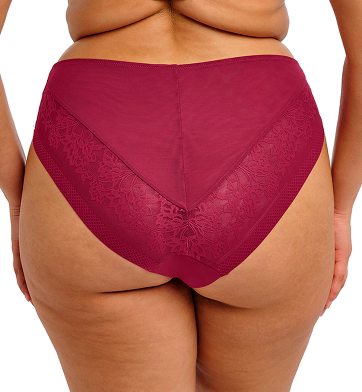 Elomi Nerina Matching High Leg Brief (302753),Small,Rouge - Rouge,Small