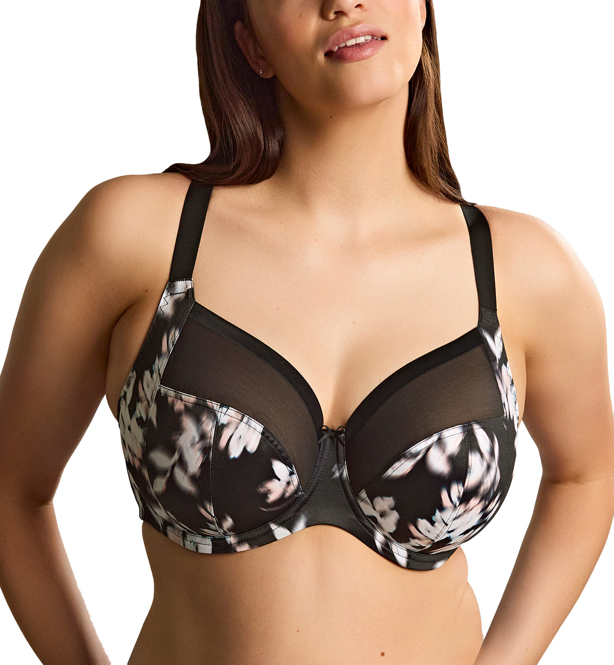 Sculptresse Bliss Full Cup Underwire Bra (10685),34HH,Black/Floral - Black/Floral,34HH