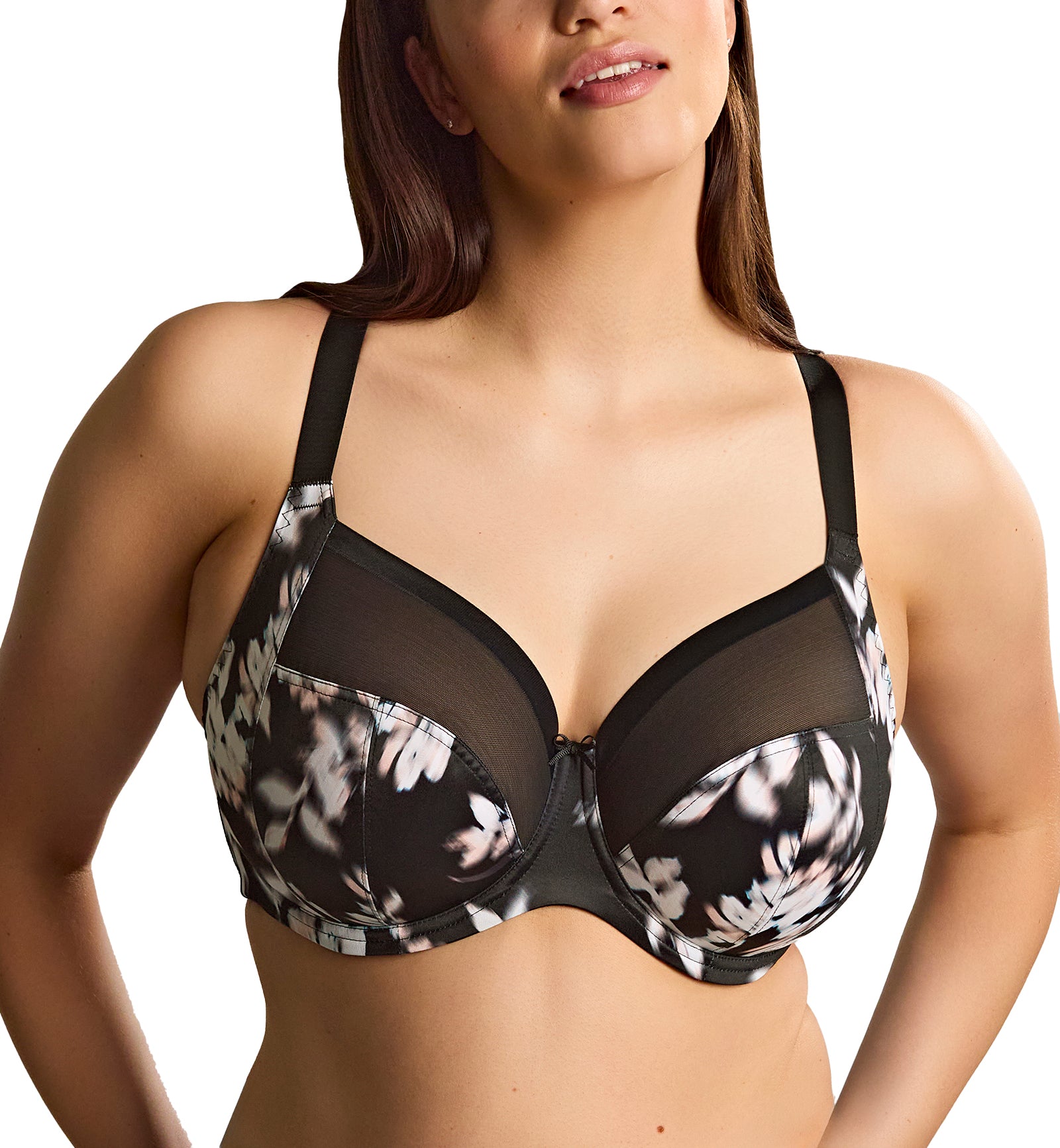 Sculptresse Bliss Full Cup Underwire Bra (10685),34HH,Black/Floral - Black/Floral,34HH