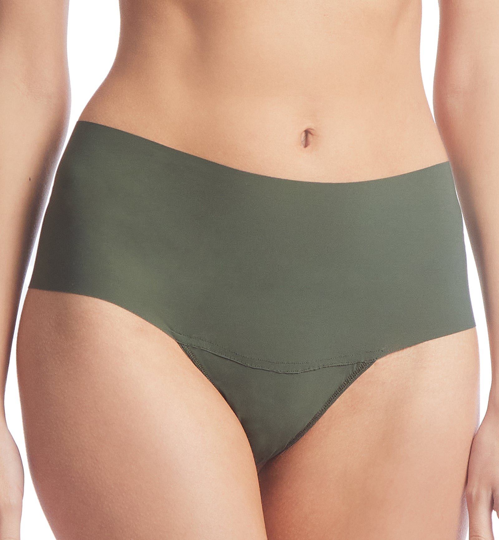 Hanky Panky BreatheSoft Hi-Rise Thong (6J1921B),Small,Pine Tree - Pine Tree,Small