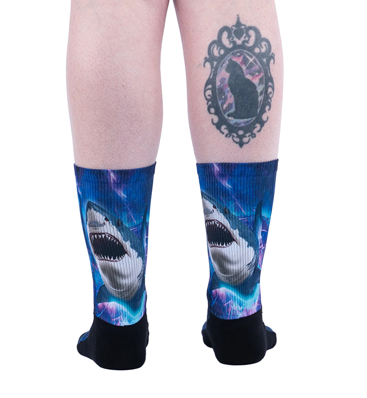 SOCK it to me Athletic Printed Performance Crew Socks (AP0014),In Case of Emergency Break Glass - In Case of Emergency Break Glass,One Size