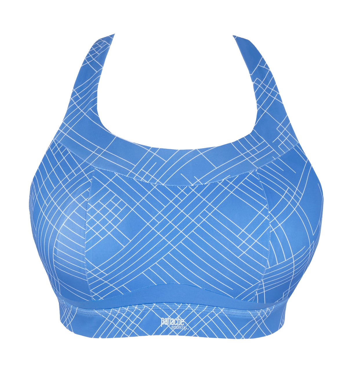 Panache Freedom Racerback Non-Wire Non-Padded Sports Bra (7344),28G,Azure - Azure,28G