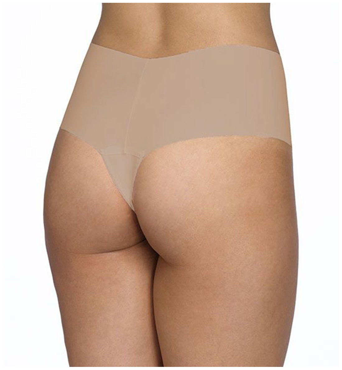 Hanky Panky BreatheSoft Hi-Rise Thong (6J1921B),Small,Taupe - Taupe,Small