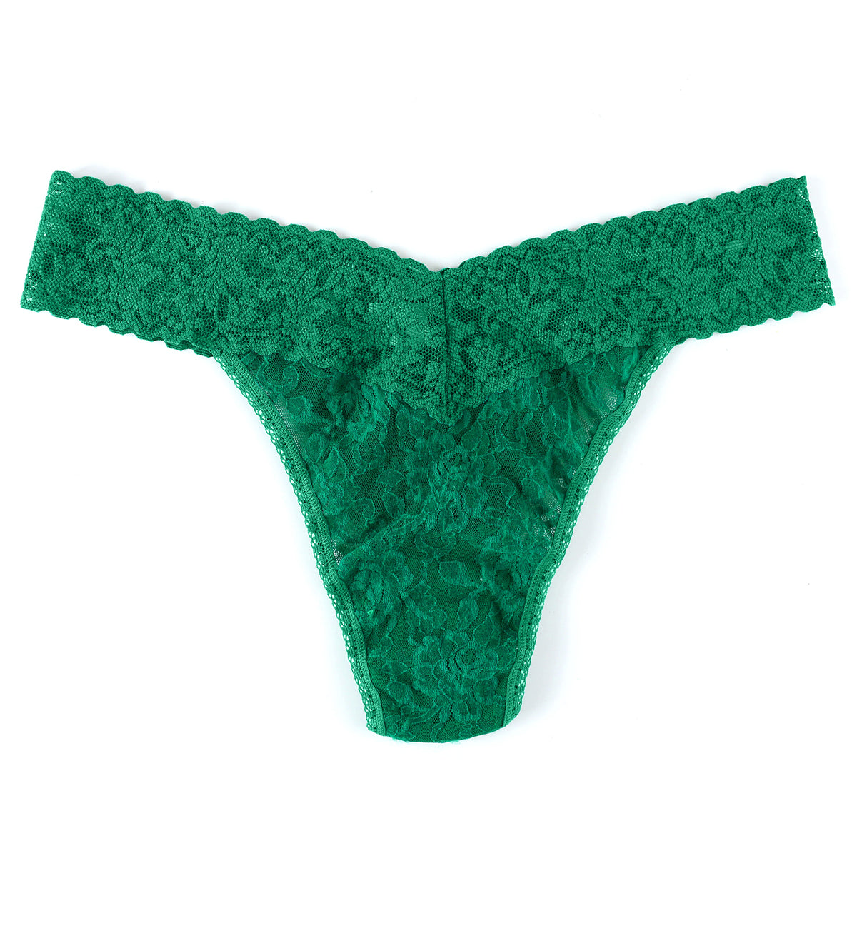 Hanky Panky Signature Lace Original Rise Thong (4811P),Green Envy - Green Envy,One Size