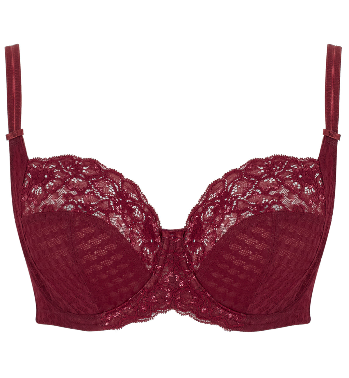 Panache Envy Balcony Underwire Bra (7285),28F,Sparkling Cherry - Sparkling Cherry,28F
