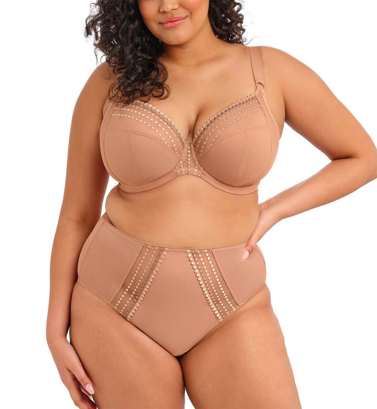 Elomi Matilda Matching Full Panty Brief (8906),Medium,Cafe Au Lait - Cafe Au Lait,Medium