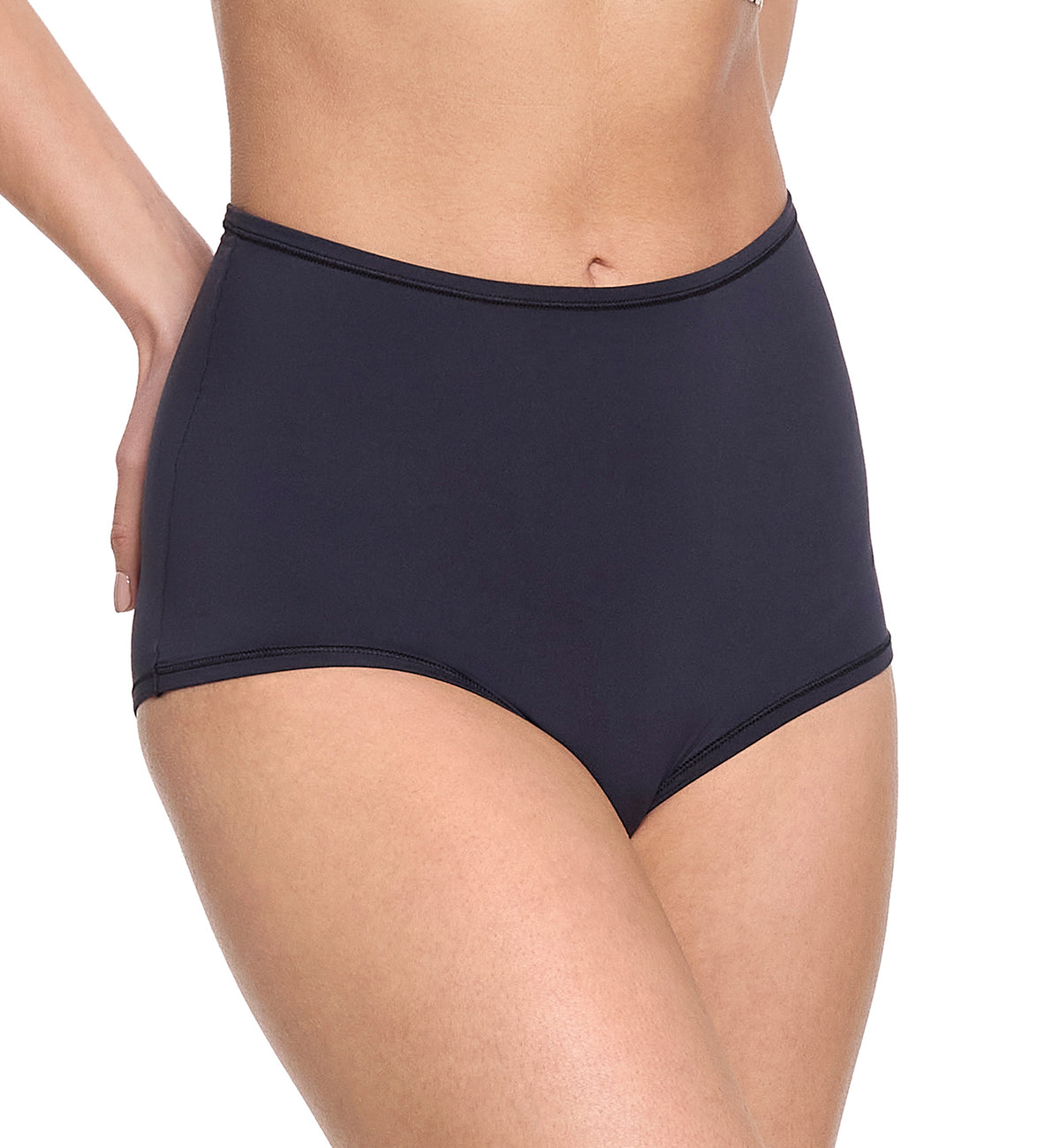 Hanky Panky YourFit High Rise Boyshort (6S2264),Medium,Black - Black,One Size