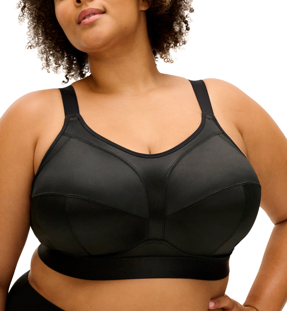 Goddess Katarina Full Cup Non Wire Bra (700318),34I,Black - Black,34I