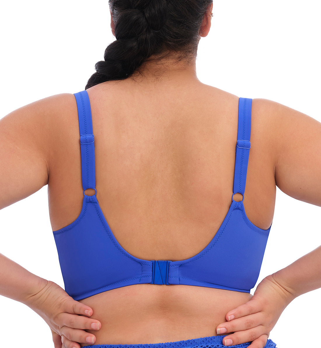 Elomi Bazaruto Plunge Underwire Bikini Top (ES800602),36HH,Sapphire - Sapphire,36HH