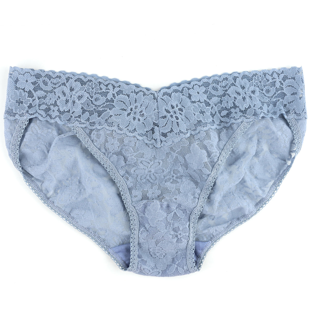 Hanky Panky Daily Lace V-kini (772371P),XS,Grey Mist - Grey Mist,XS