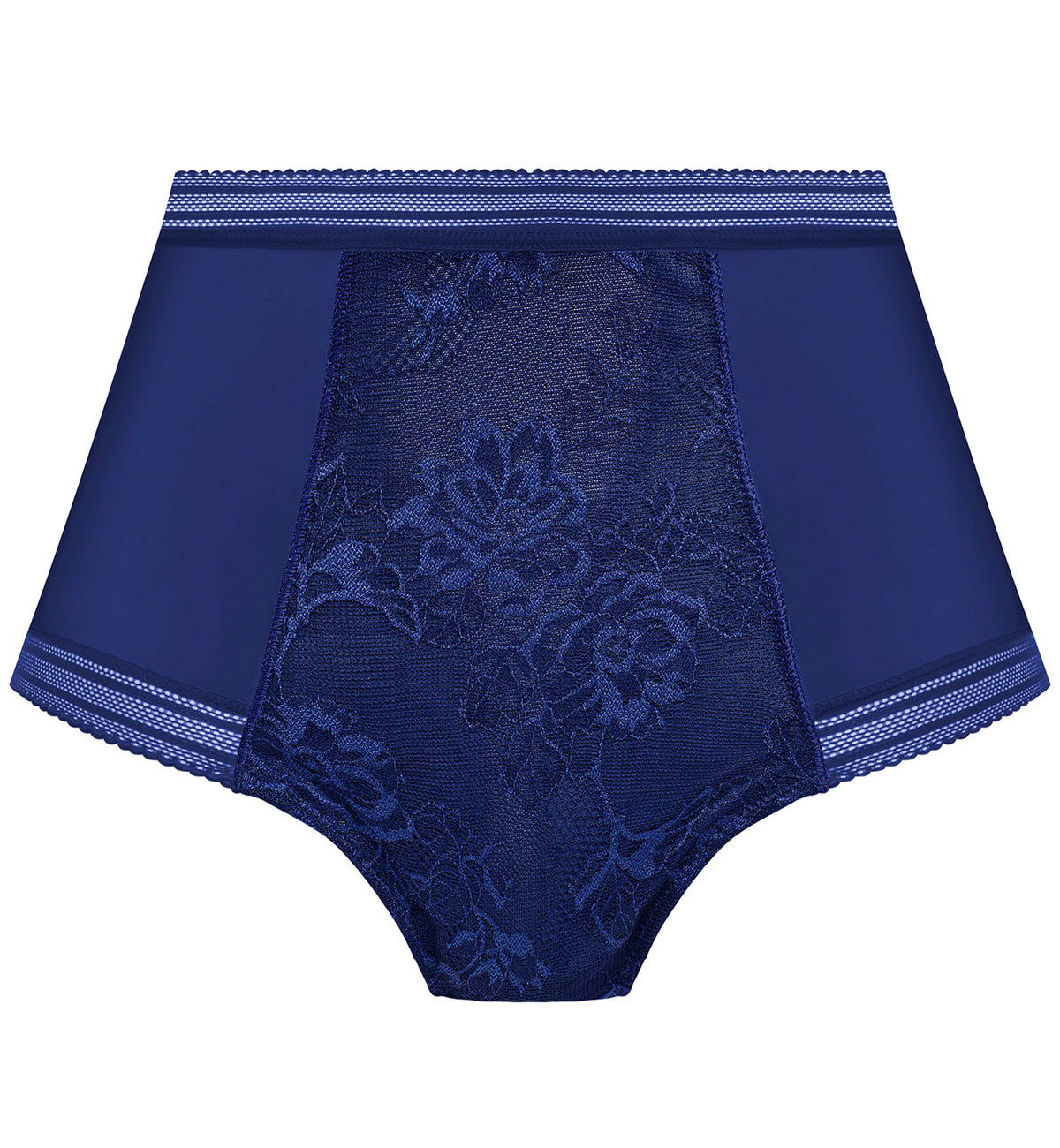Fantasie Fusion Lace High Waist Brief (102352),Medium,French Navy - French Navy,Medium
