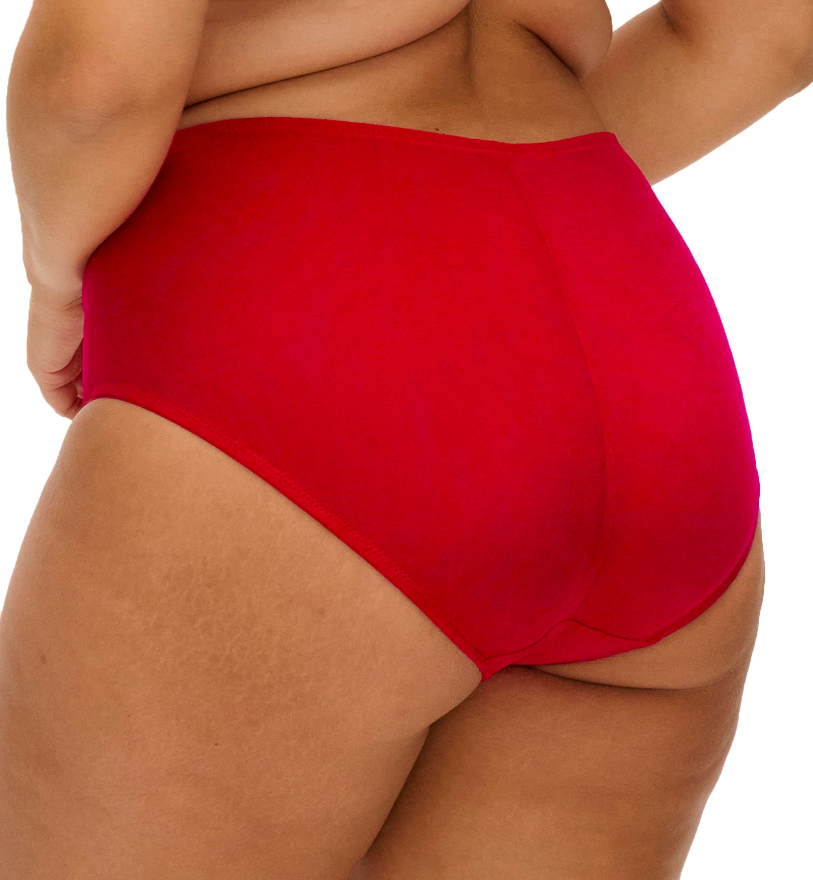Elomi Brianna Full Panty Brief (8085),Medium,Haute Red - Haute Red,Medium
