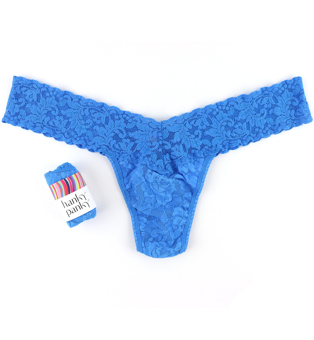 Hanky Panky Signature Lace Low Rise Thong (4911P),Laguna - Laguna,One Size