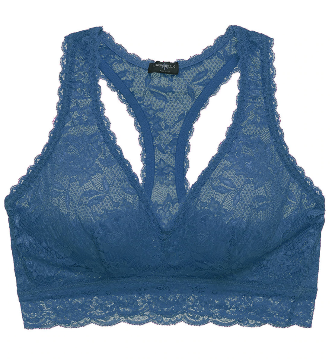 Cosabella Never Say Never Super Curvy Racie Racerback Bralette - Wireless Lace Bralette For Fuller Busts