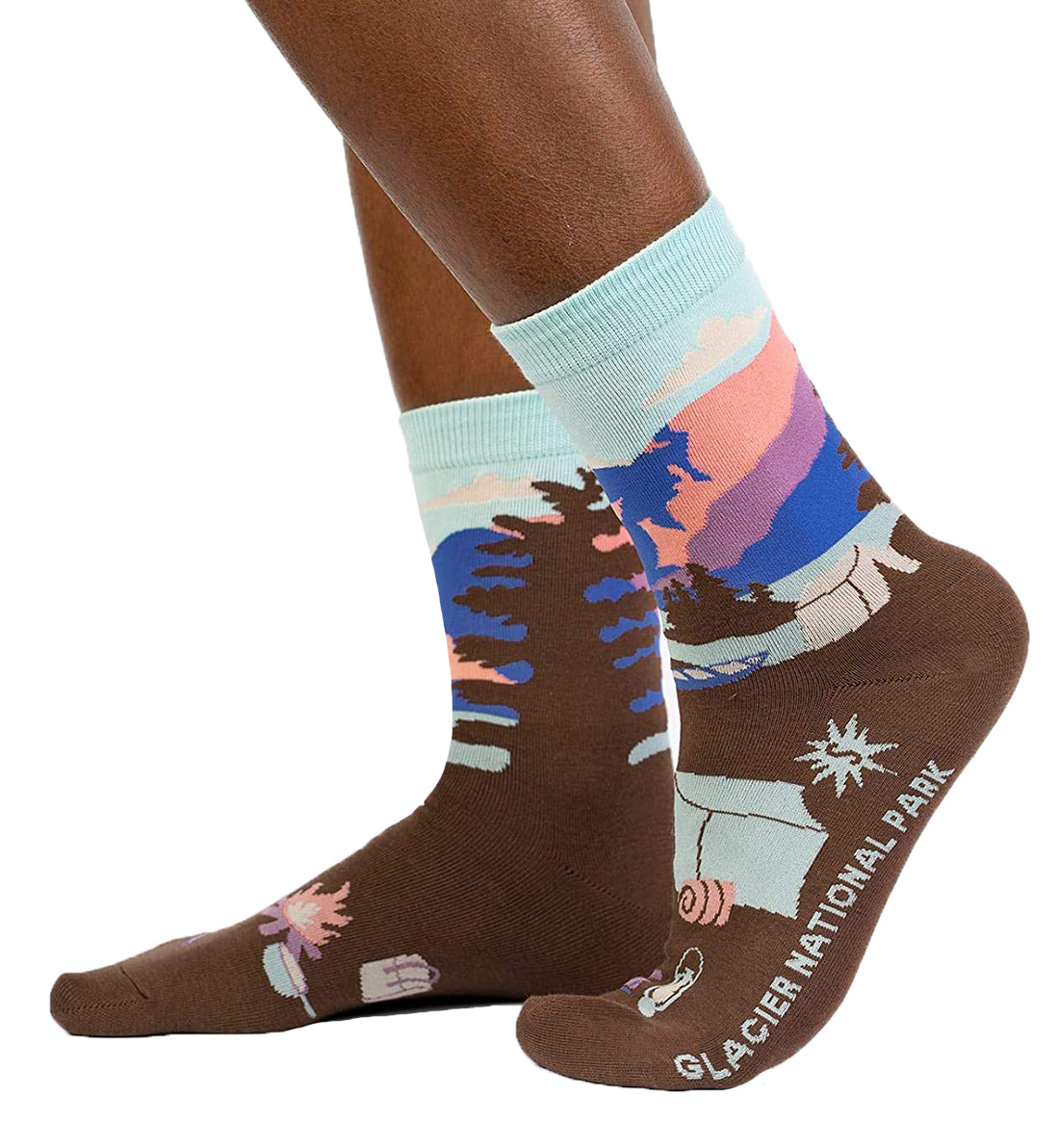 SOCK it to me Women's Crew Socks (w0257),Glacier National Park - Glacier National Park,One Size