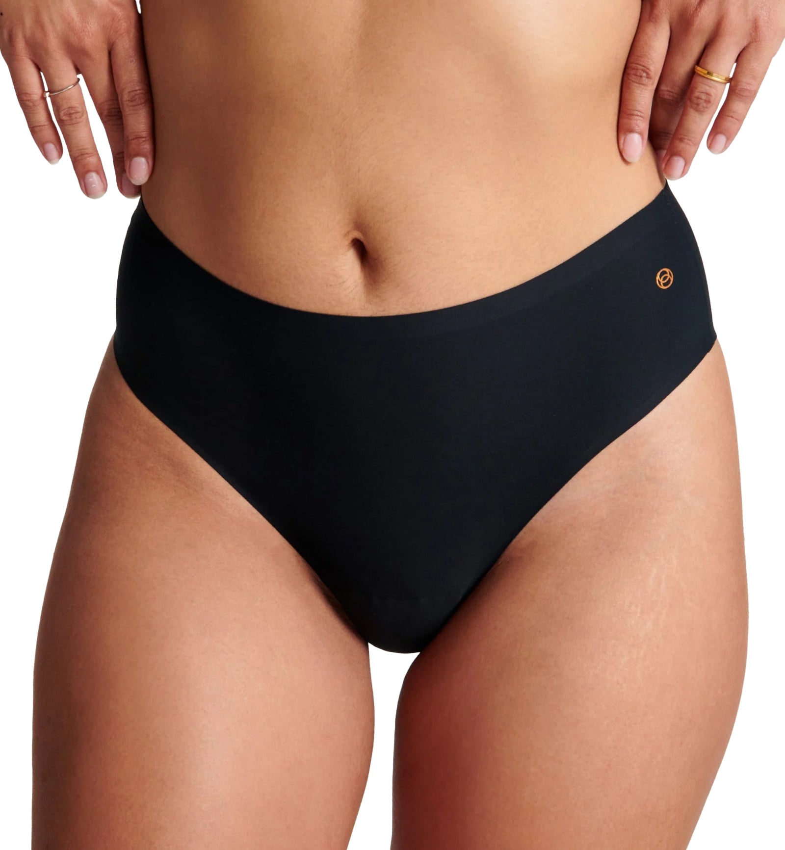Evelyn & Bobbie High-Waisted Thong (1703),US 0-14,Black - Black,US 0 - 14