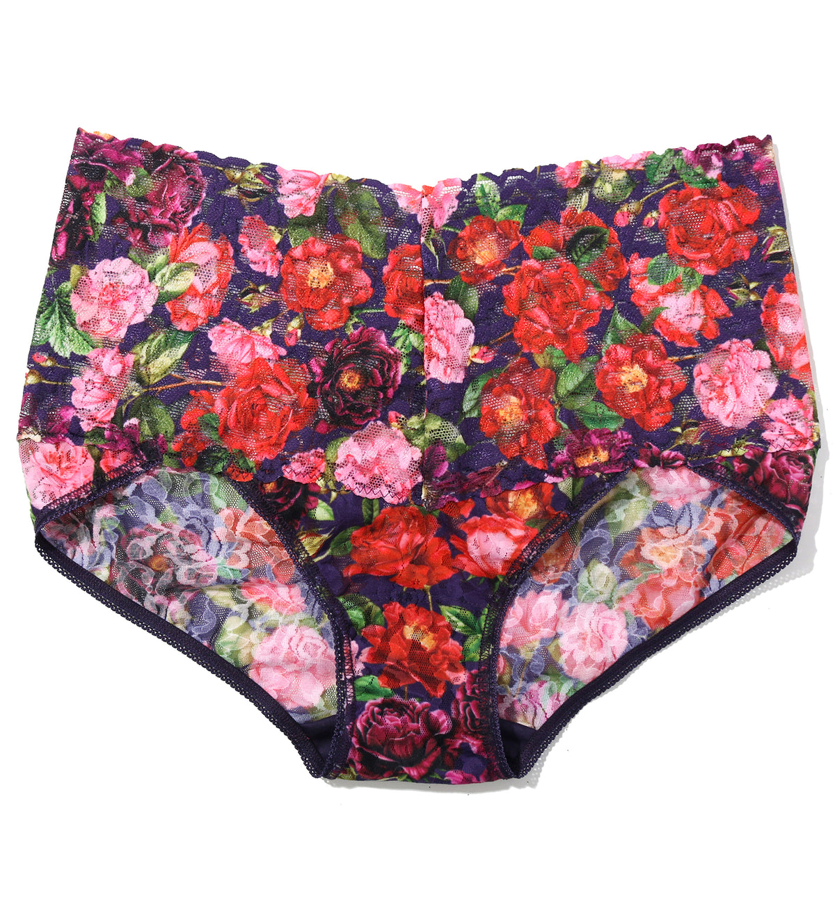 Hanky Panky Retro Lace Printed V-kini (PR9K2124),Small,Winters Tale - Winters Tale,Small