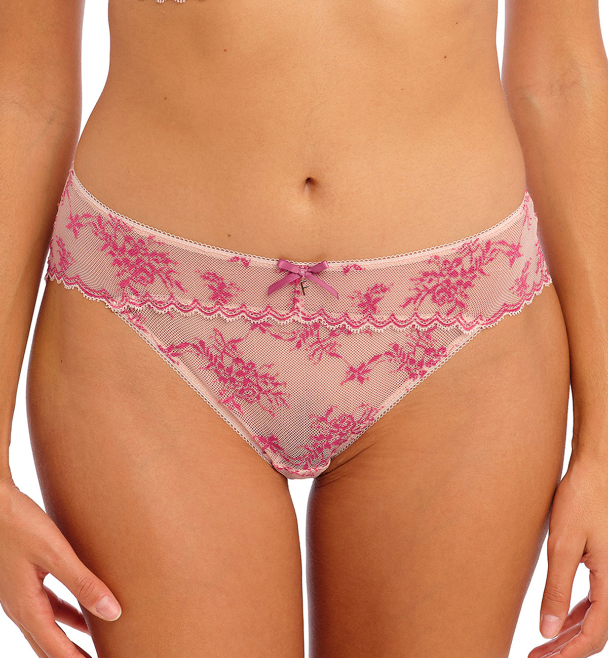 Freya Offbeat Decadence Lace Panty Brief (402550),Medium,Vintage Rose - Vintage Rose,Medium